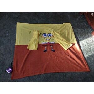 SpongeBob Squarepants Nickelodeon 2011 Kids Snuggie Robe Fleece Blanket Snuggie